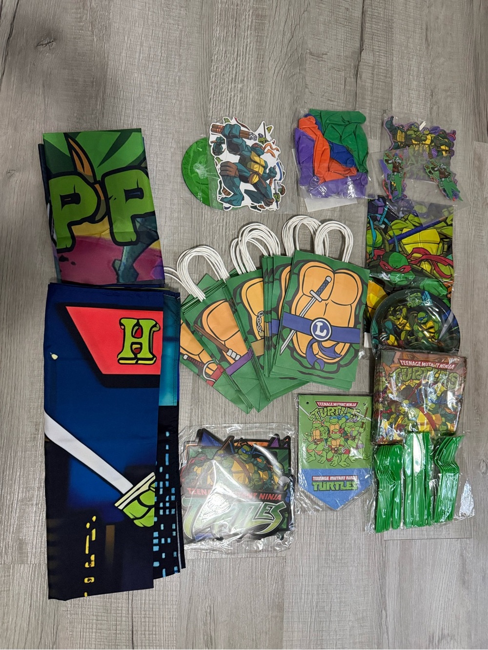 Teenage Mutant Ninja Turtles Green Birthday Set